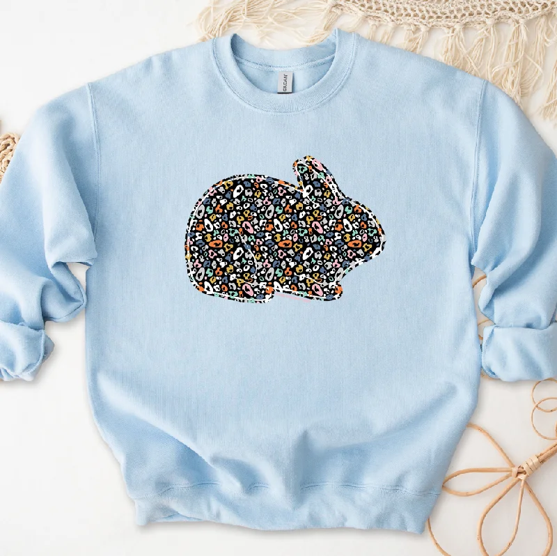 Colorful Cheetah Rabbit Crewneck (S-3XL) - Multiple Colors!