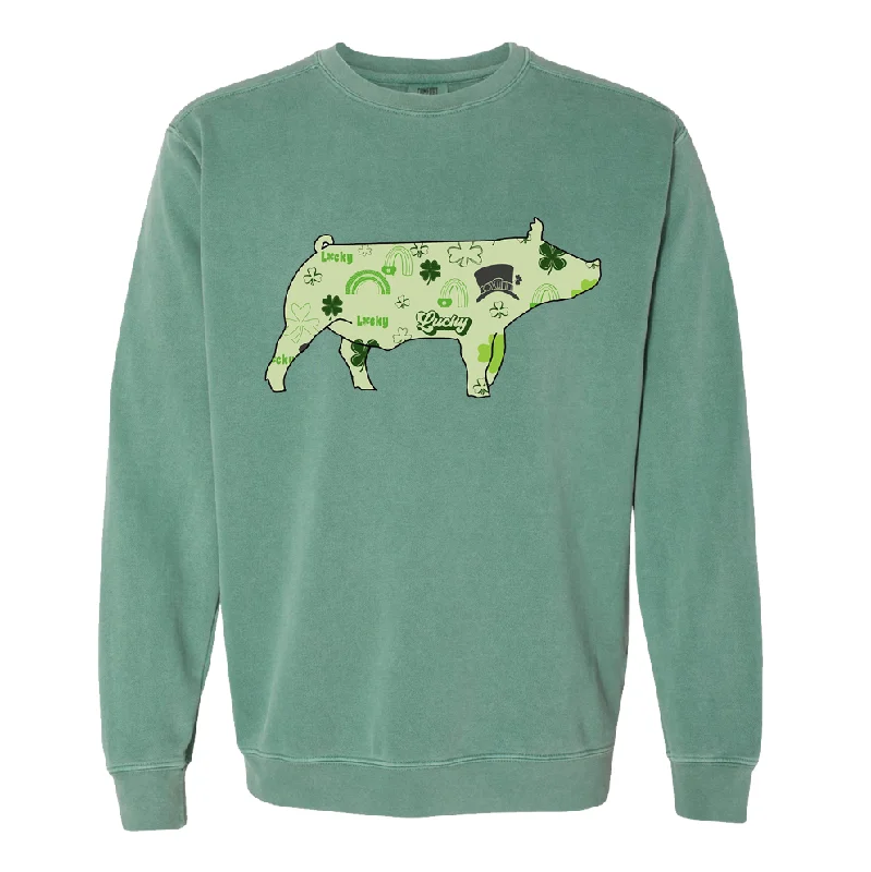 Saint Patrick Pig Crewneck (S-3XL) - Multiple Colors!