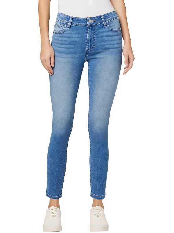 Womens Curvy Skinny Cropped Jeans