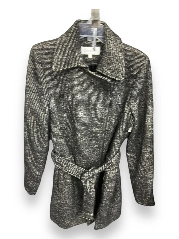 Coat Other By Calvin Klein In Black & Cream, Size: 14