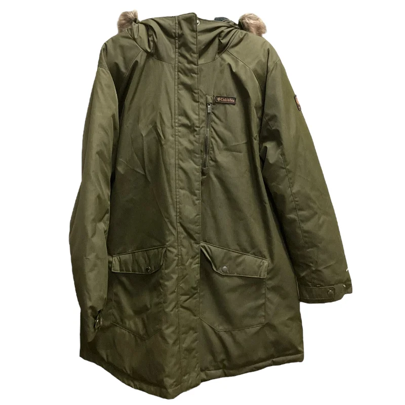 Coat Parka By Columbia In Green, Size: 2x